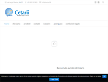 Tablet Screenshot of cetarii.it